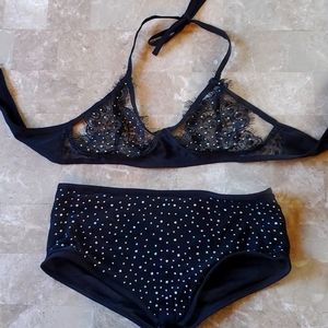 Rhinestone bikinj